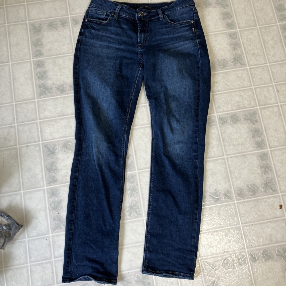 Silver Co. Suki Straight Jeans 29 x 31 Blue Denim Cotton Stretch Dark Wash‎